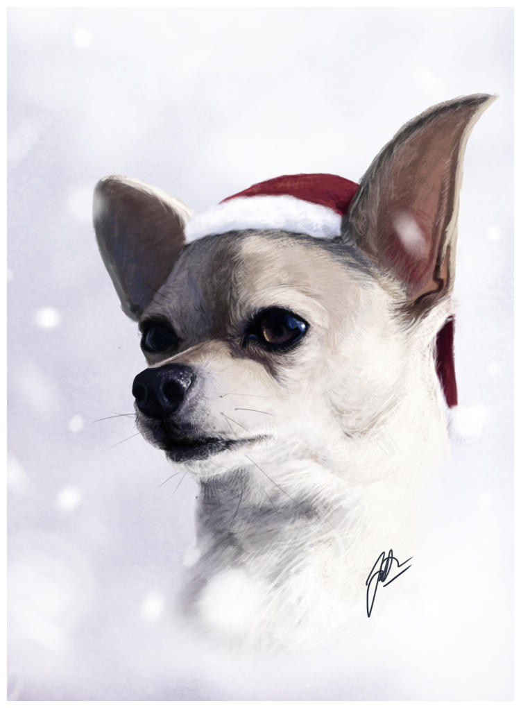 Christmas chihuahua by wakedeadman