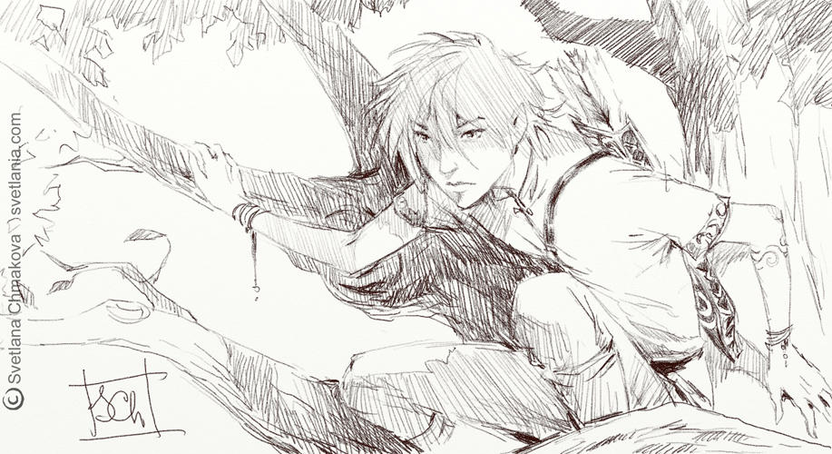Sketchblog003 Elf Tree by svetlania