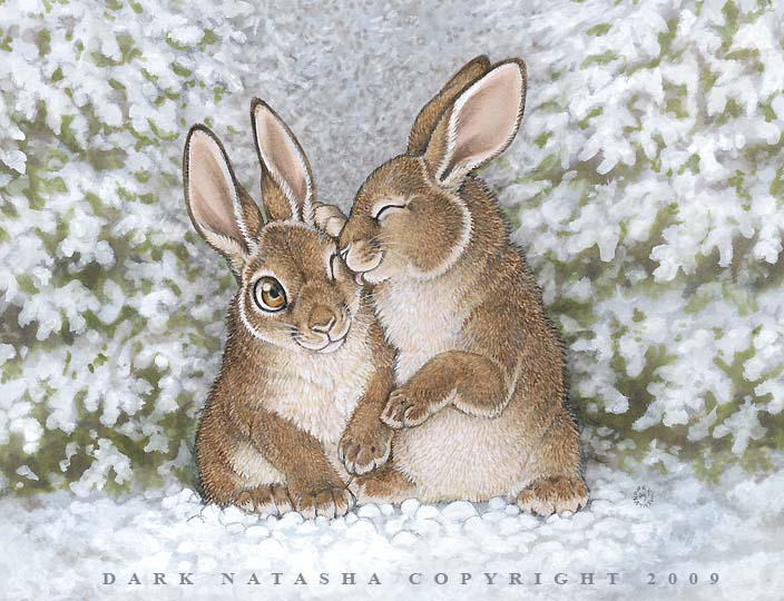 Snow bunnies by darknatasha