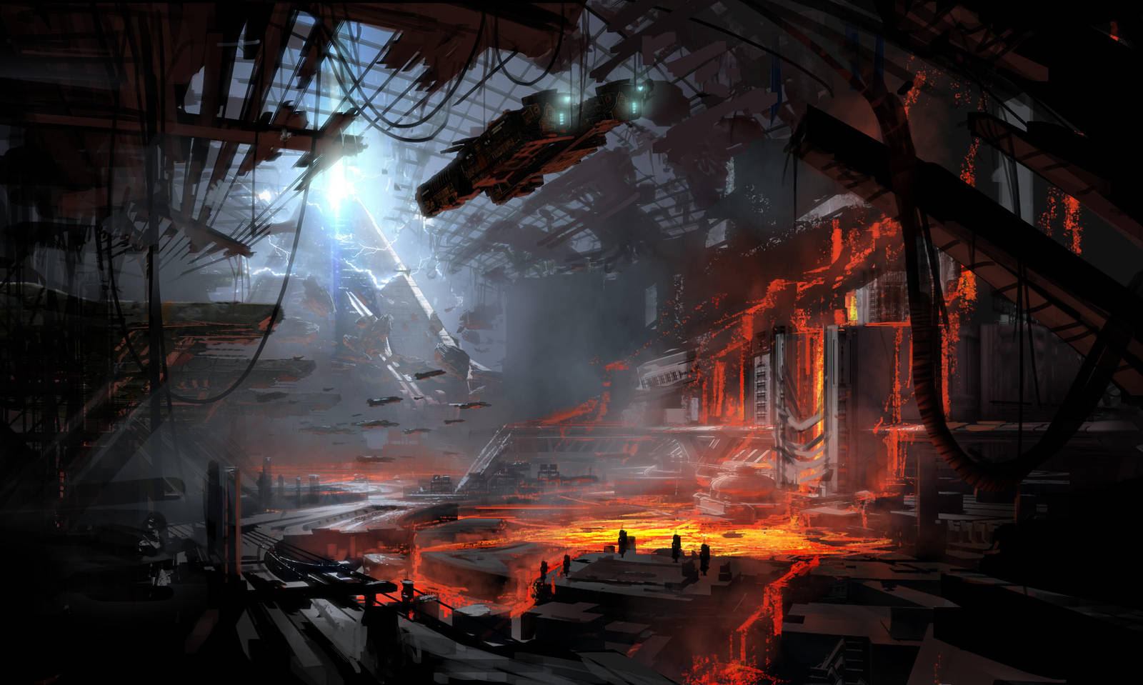 Unstable Magnetic Field lava flood by 2buiArt