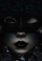 Blue Rose Masquerade by KimJSinclair