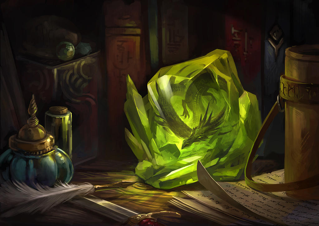Crystallized Dragon by sandara