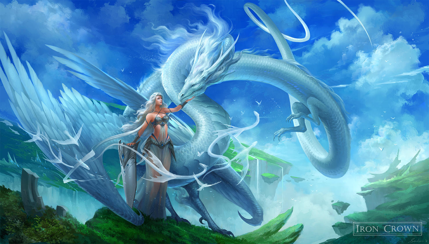 White Sky Dragon by sandara