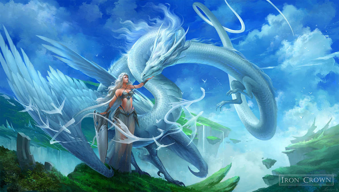 White Sky Dragon by sandara