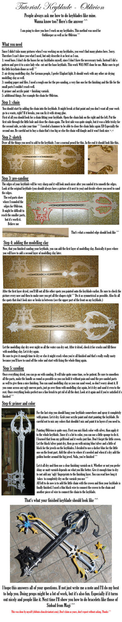 Tutorial: How to do a keyblade (Oblivion) by chibinis-chan