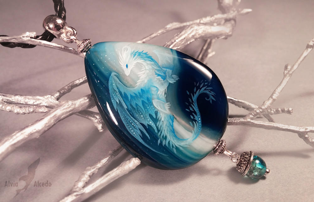 Blue Ice dragon by AlviaAlcedo