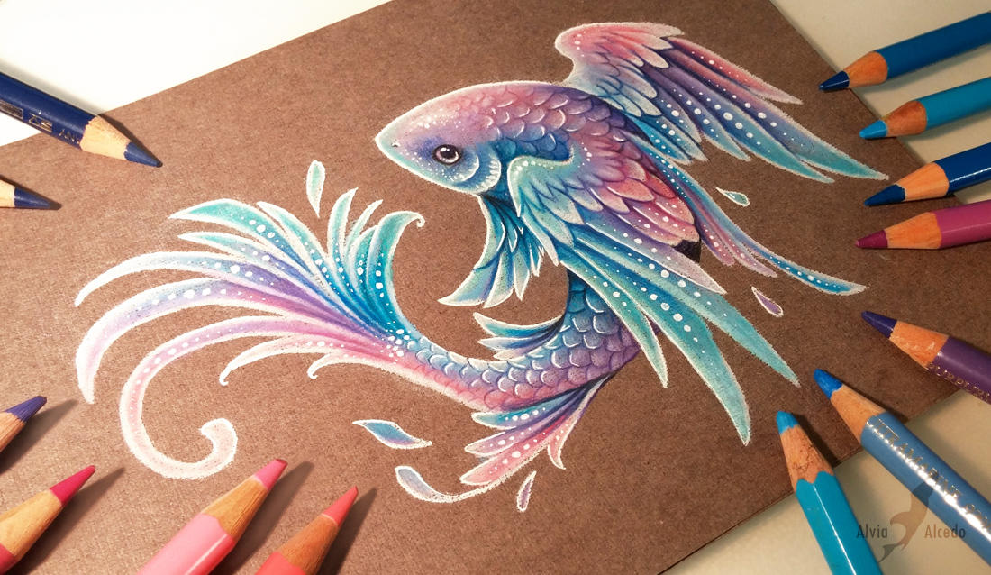 Flying fish by AlviaAlcedo