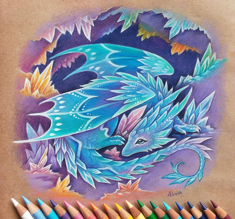 Crystal dragon by AlviaAlcedo