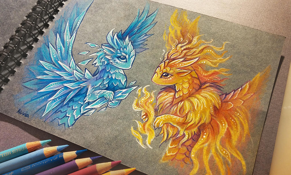 Fire and Ice by AlviaAlcedo