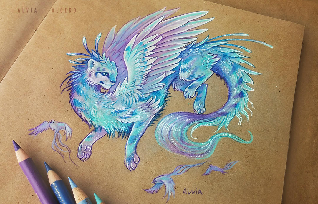 Dragon cat by AlviaAlcedo