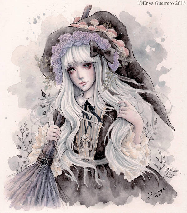 Little Witch Aprentice by EnysGuerrero