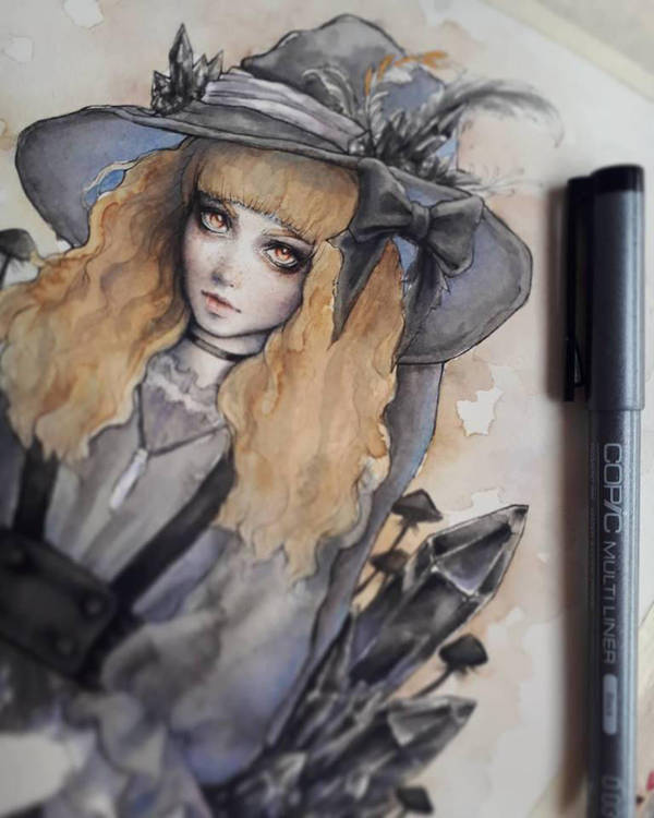 Black Crystal Witch WIP by EnysGuerrero
