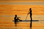 Silhouette Paddle Surf Boys by La-Vita-a-Bella