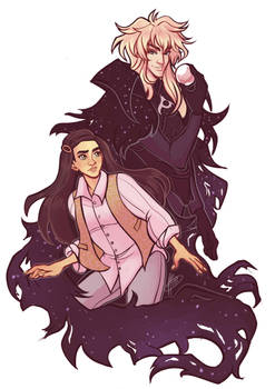 Commission for Rachel: Sarah and Jareth by naomimakesart
