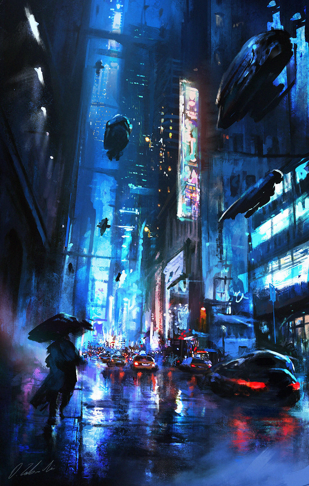 Walking on the street by daRoz