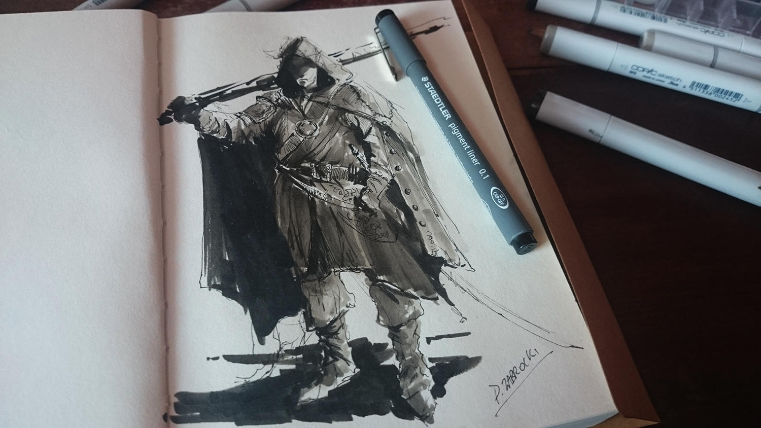 Hooded Inktober by daRoz