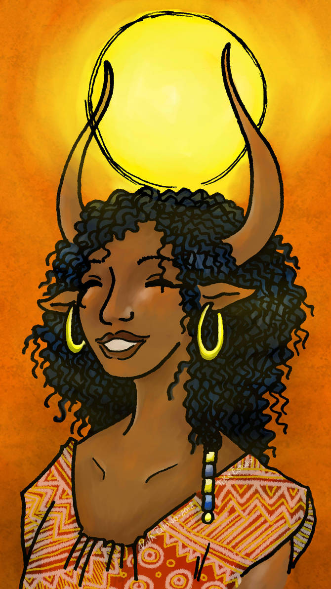 Hathor Sonriendo I by Tika-estudio