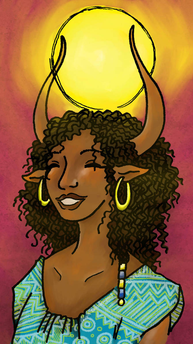 Hathor Sonriendo II by Tika-estudio