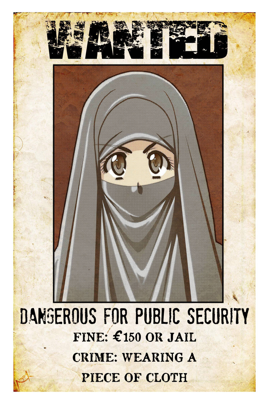 Wanted Niqabi Woman by Nayzak