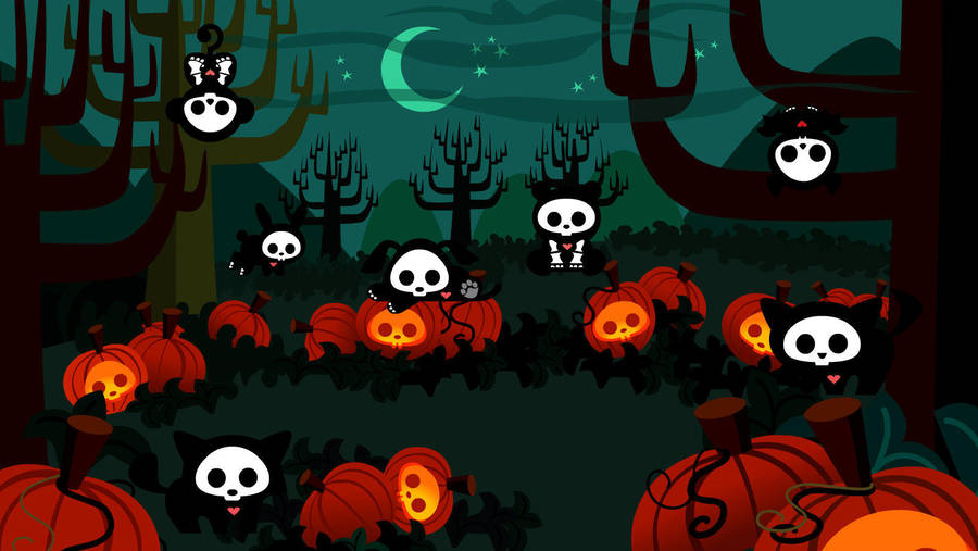 Happy Halloween From Skellys by hyper-yet-bored