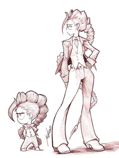 Warmup sketch C Viper an Chibi by joverine