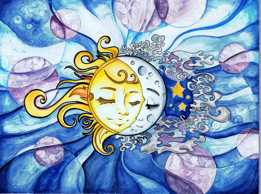 Sun and Moon by starwoodarts