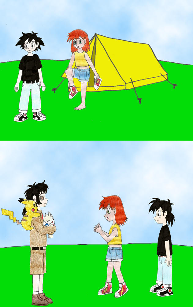 Misty putting her shoes on by Animedino1 on DeviantArt