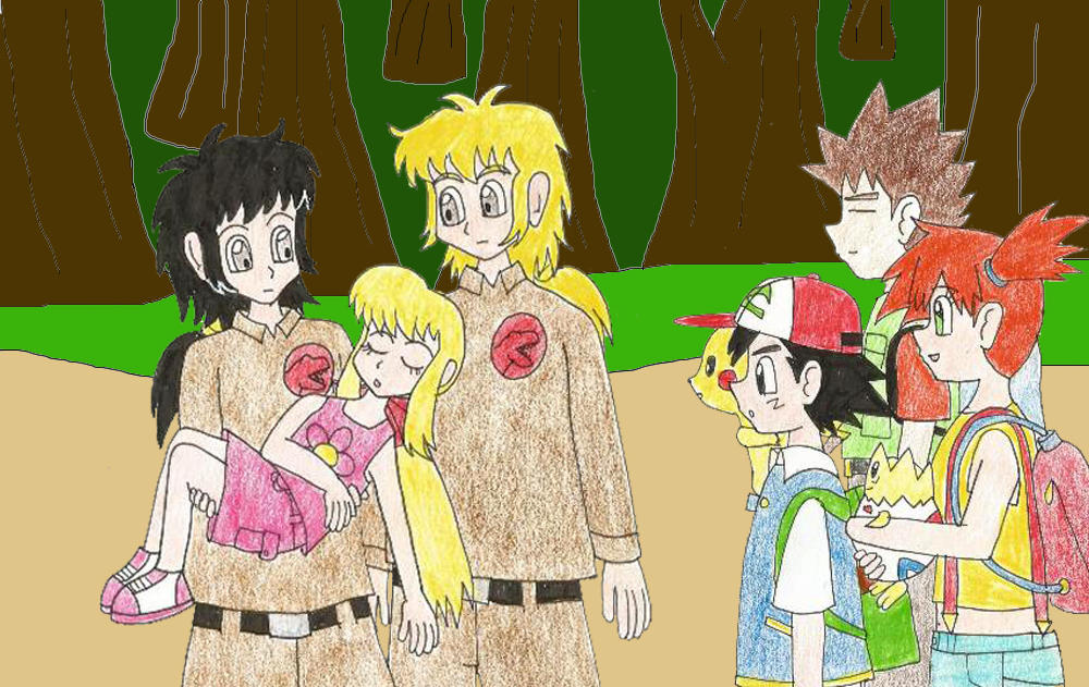 Misty and Meg get freindly by Animedino1 on DeviantArt