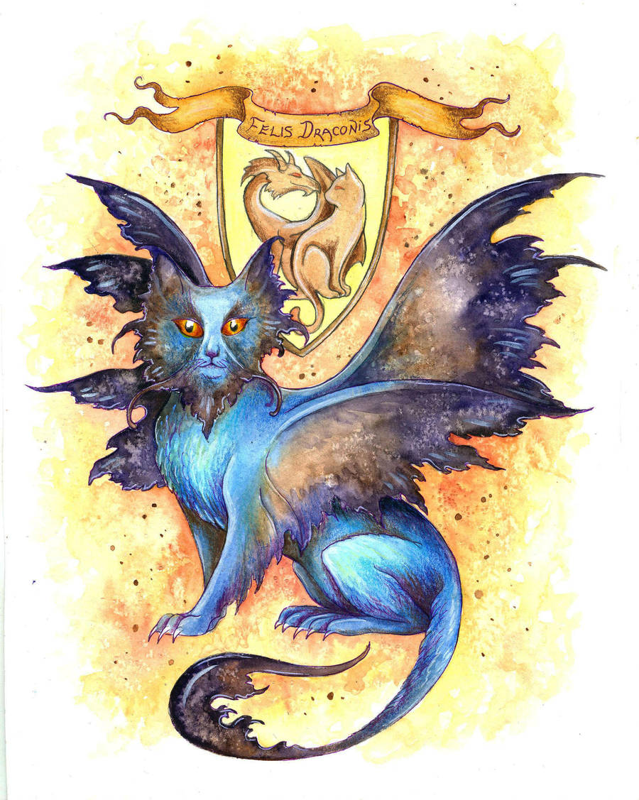 Felis Draconis by TrollGirl