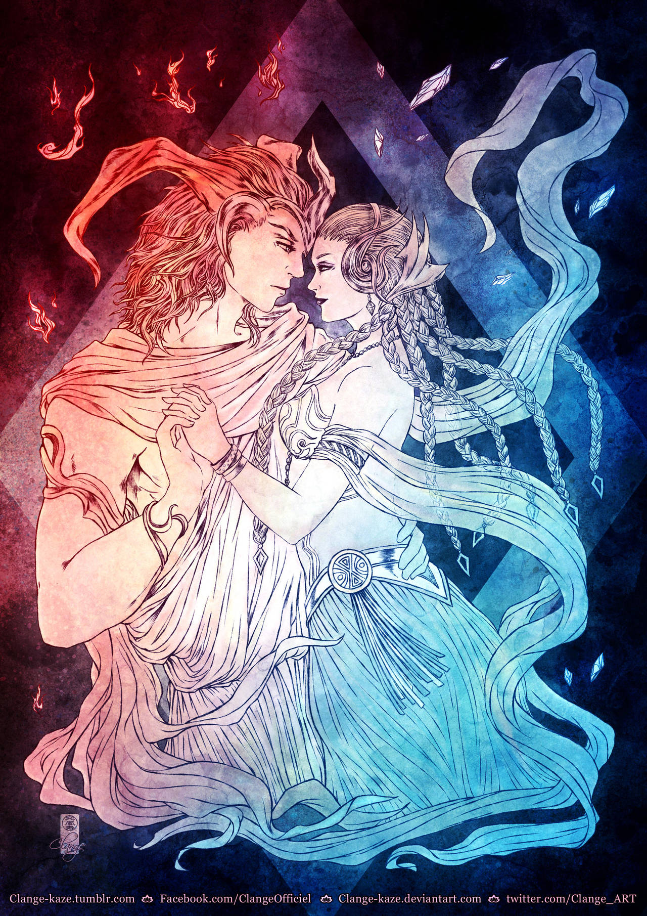 Shiva and Ifrit FINAL FANTASY XV by Clangekaze on DeviantArt