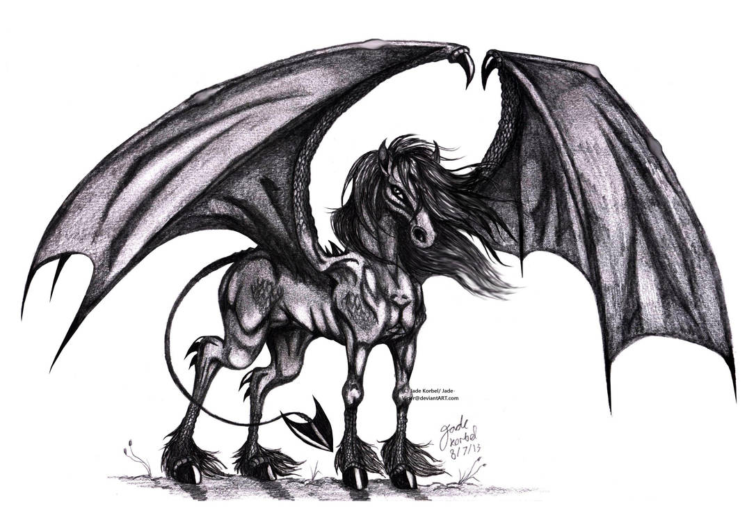 Realistic Daemon The Dragon Horse by Jade-Viper