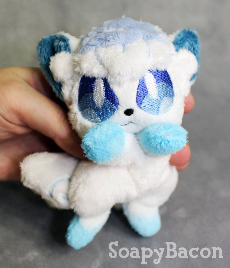 Alolan Vulpix Palm-Sized Plush Beanie by TheHarley
