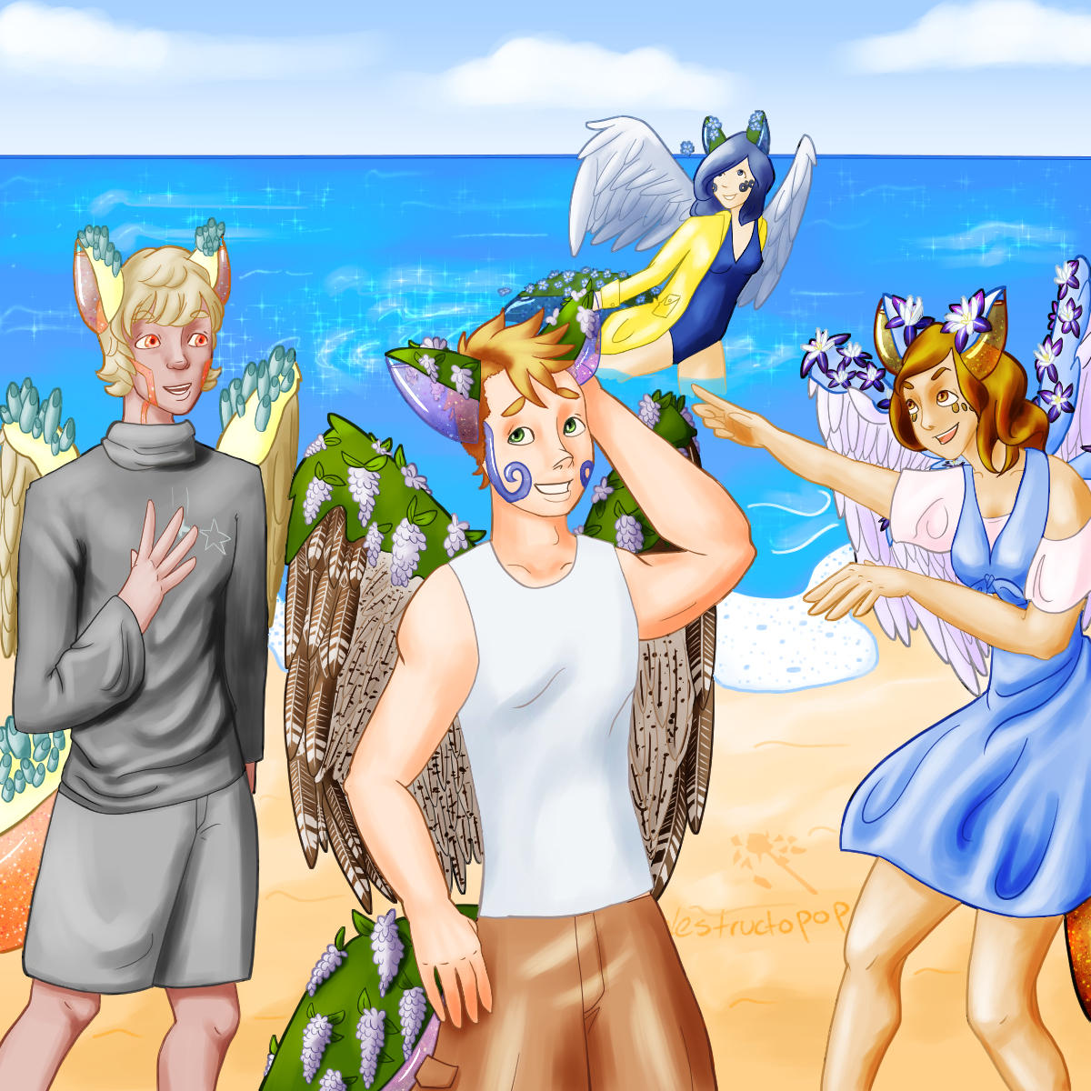Beach Scene in Myunum by destructoPop