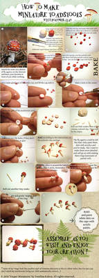 Miniature Toadstool Tutorial by vesssper