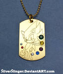 Seven Emeralds Dog Tag by SilverSlinger