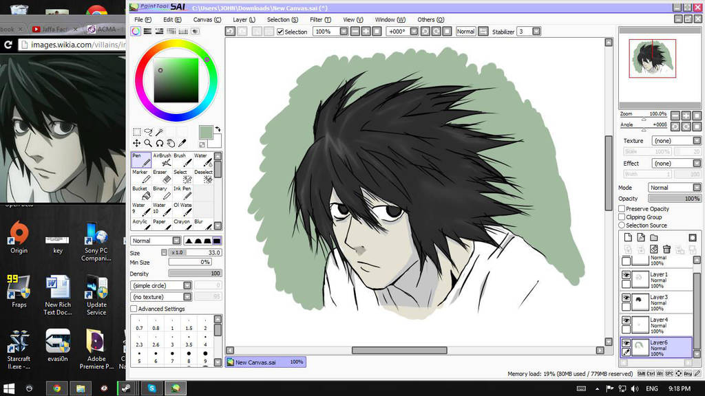Paint Tool Sai Anime Drawing Screenshot By Morethanhidden On Deviantart