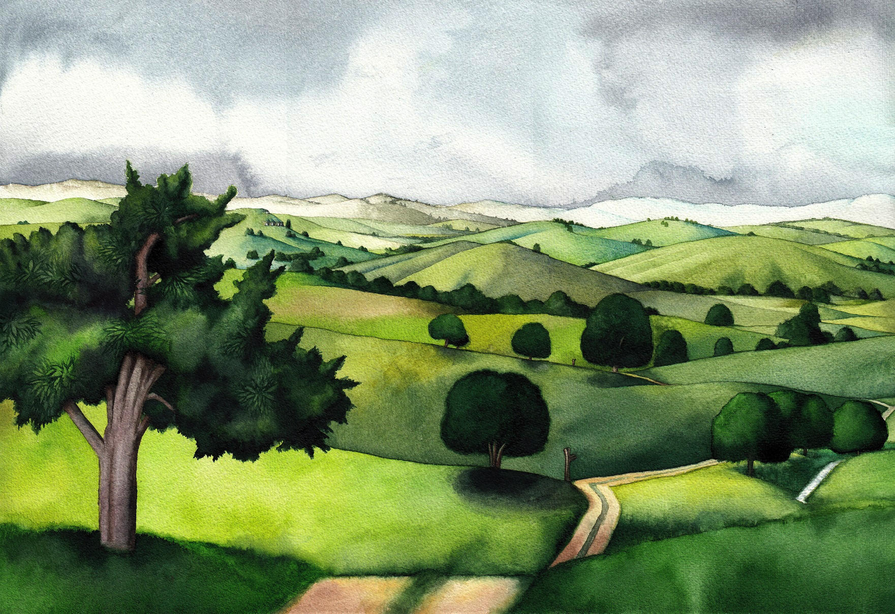 Shire hills by SarkaSkorpikova