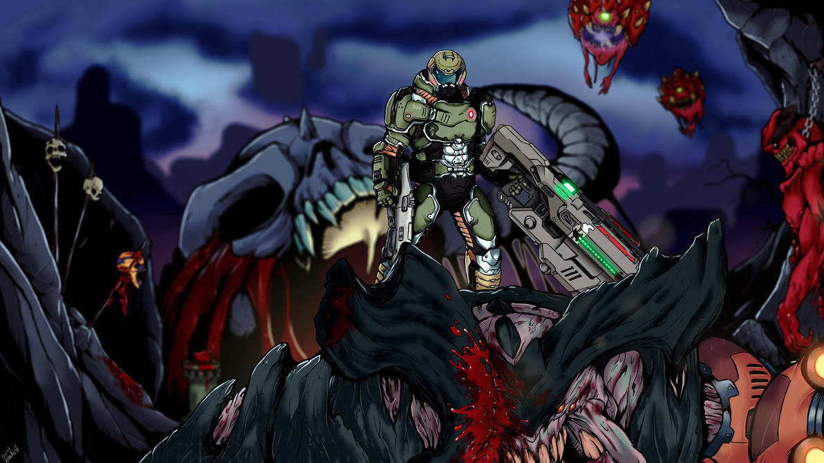 DOOM 2016 - wallpaper by BrutalBloodlust on DeviantArt