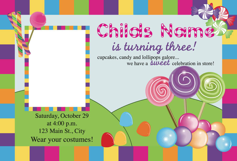 Candyland Party Invitation By Victoriadls On Deviantart