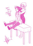 SF - Nemi and Kylie Doodle (Grand Oasis Ball) by rufiangel