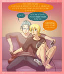 V-Day Crossover Exchange - Seia x Char by rufiangel