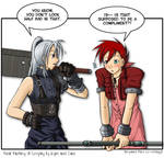 Kylie and Cain FFVII Cosplay by rufiangel