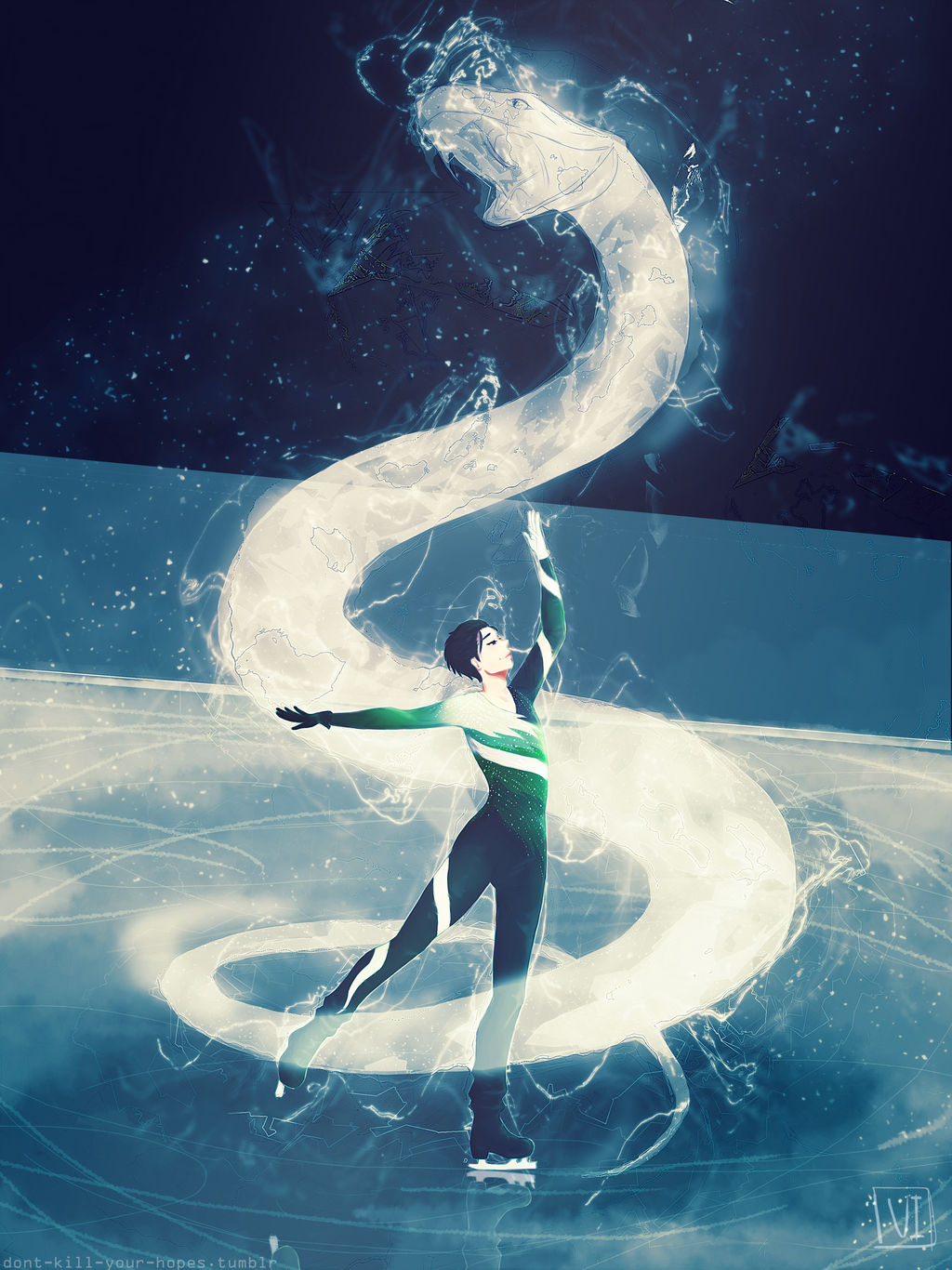Yuri!!!On Ice and Harry Potter // Fanfic Cover by TheGarryGuy