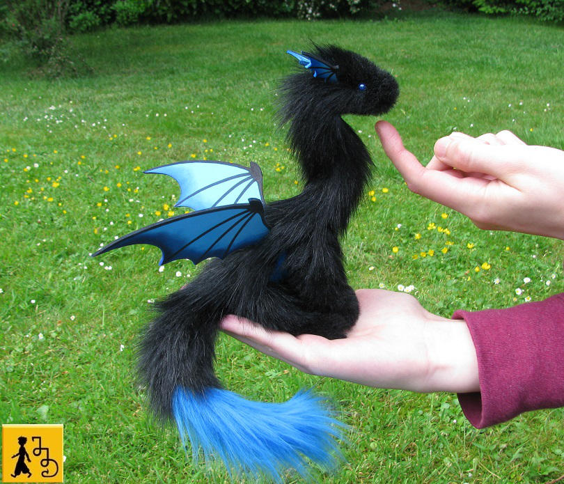 Little Pet Dragon black and blue by Jerseydays on DeviantArt