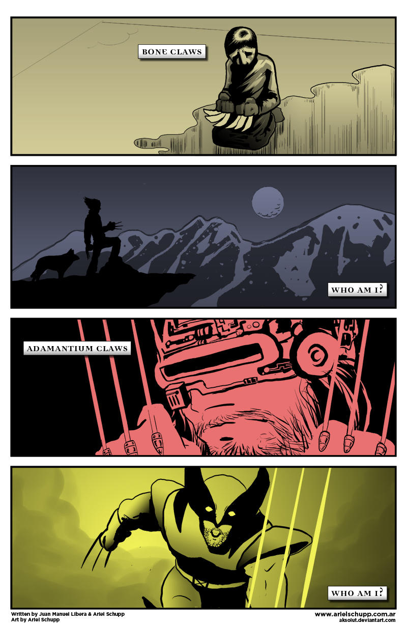 4 panels Secret Origin - Logan by AKsolut