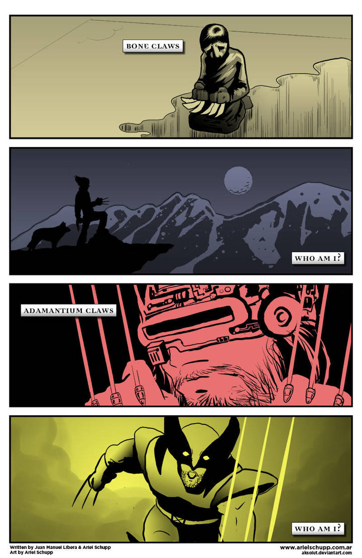 4 panels Secret Origin - Logan by AKsolut