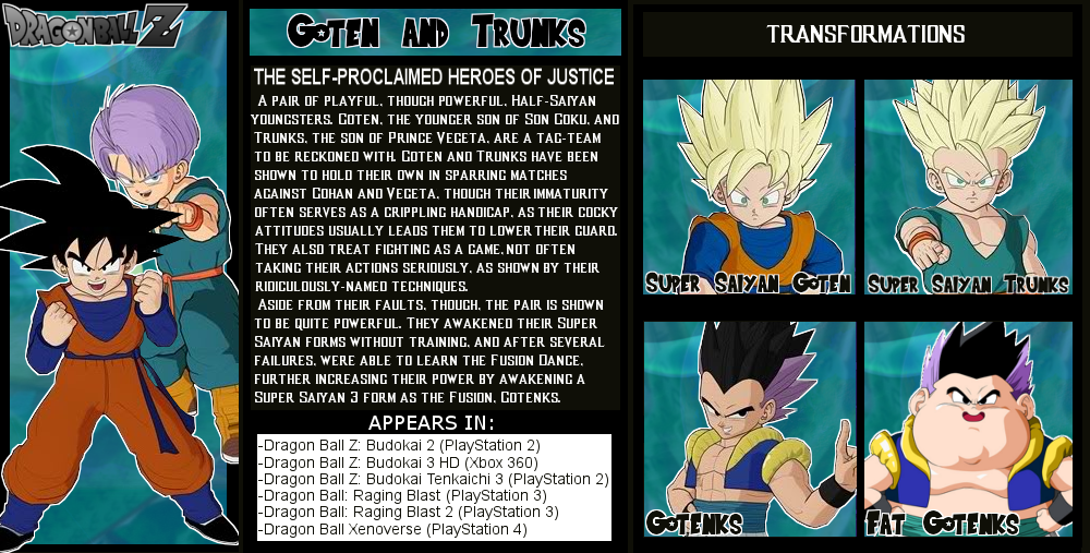 The Crossover Game Goten and Trunks Bio by LeeHatake93 on DeviantArt