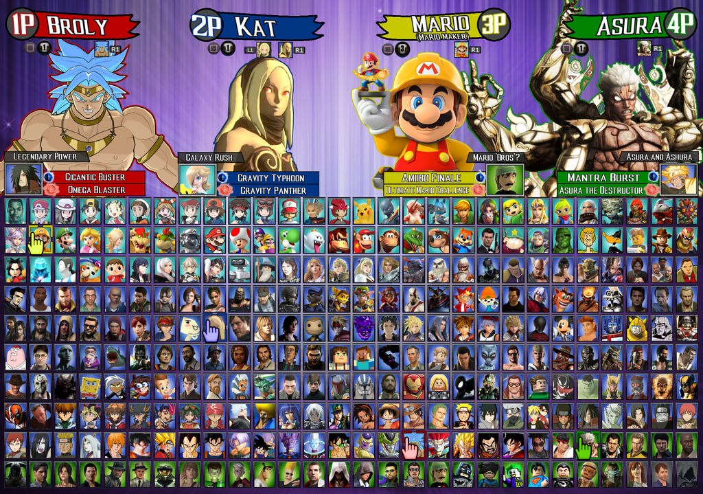 The Crossover Game Roster (Licensed) by LeeHatake93 on DeviantArt