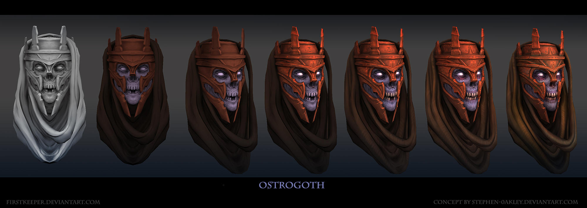 Ostrogoth Head by FirstKeeper