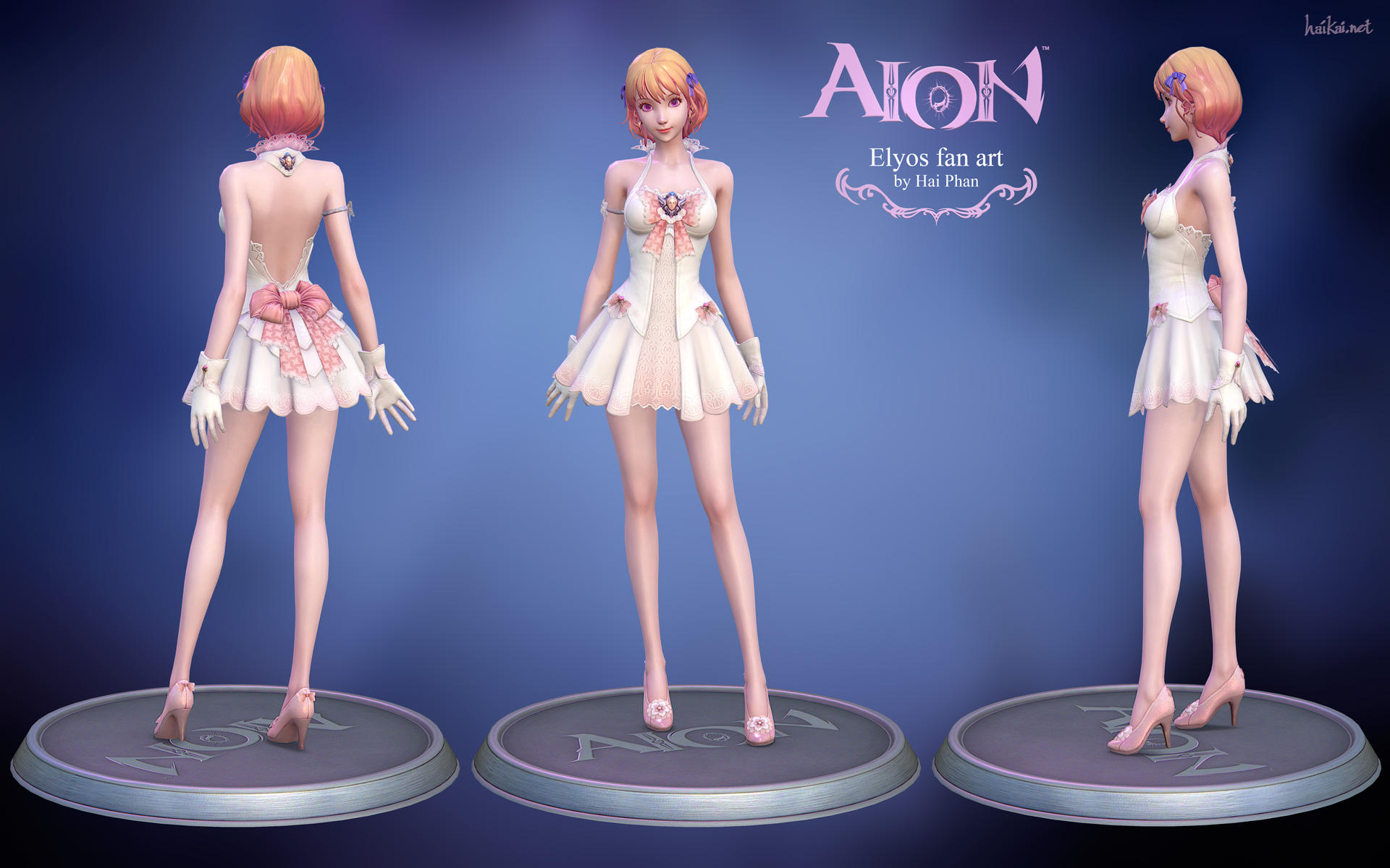 Aion Elyos 3d fan art model by haikai13